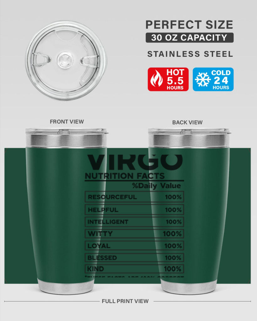Virgo Nutrition Facts 530#- zodiac- Tumbler