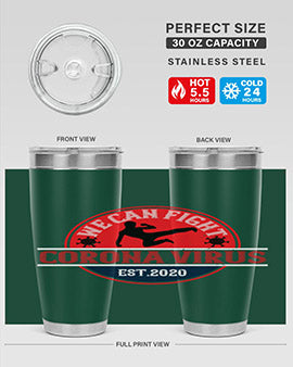 We Can Fight Corona Virus Est Style 11#- corona virus- Tumbler