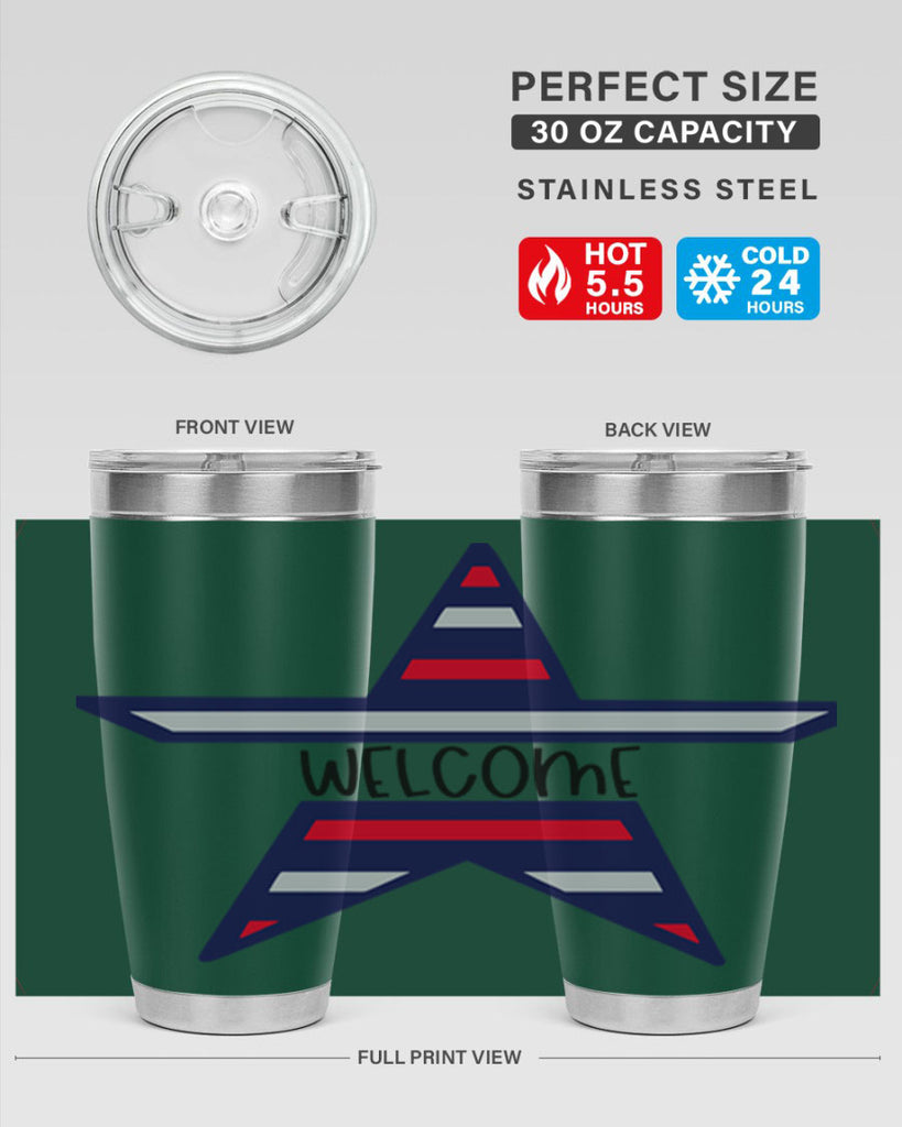 Welcome Style 186#- Fourt Of July- Tumbler