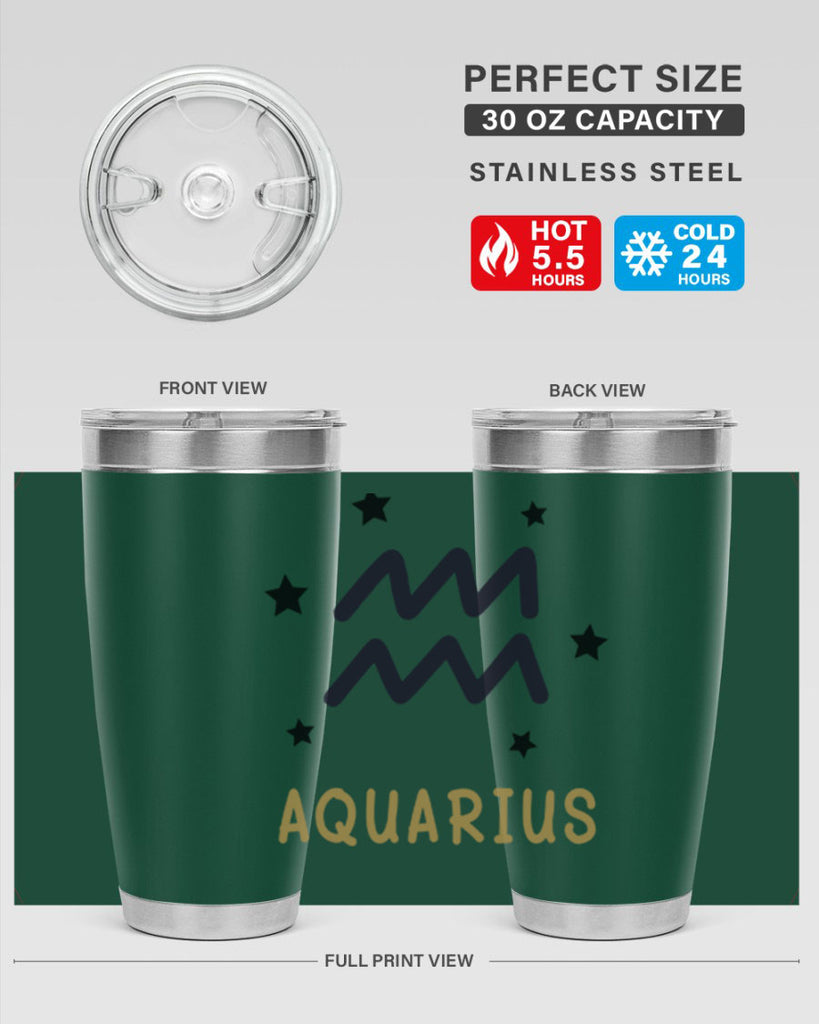 aquarius 83#- zodiac- Tumbler