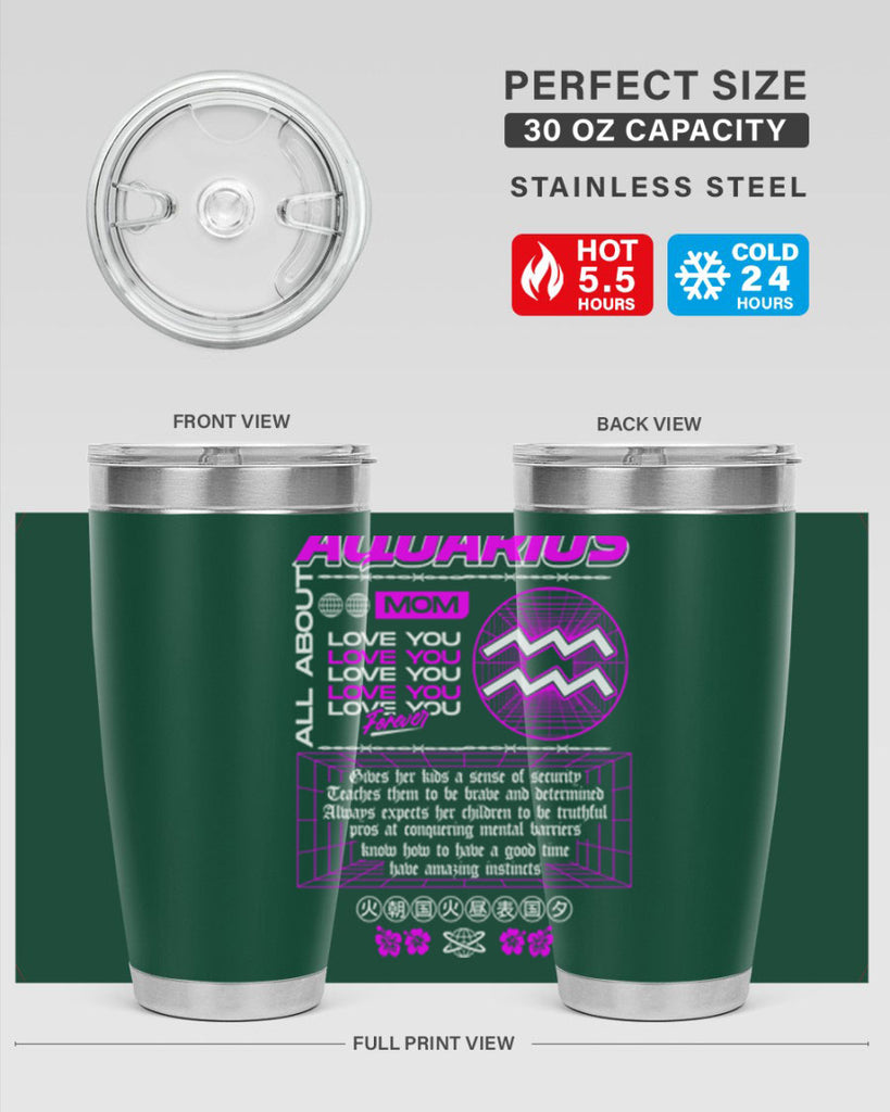 aquarius 86#- zodiac- Tumbler