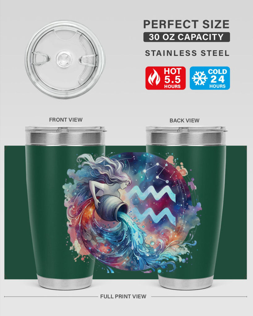 aquarius 90#- zodiac- Tumbler
