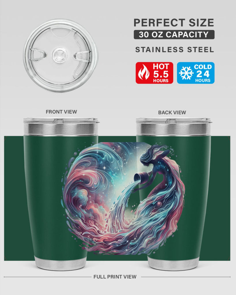 aquarius 91#- zodiac- Tumbler