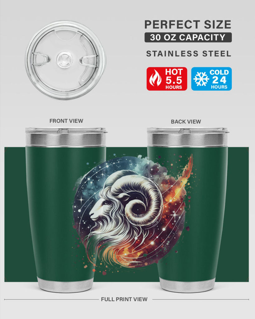 aries 124#- zodiac- Tumbler
