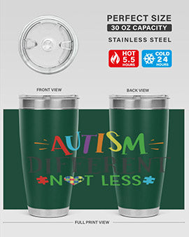 autism different not less Style 5#- autism- Tumbler