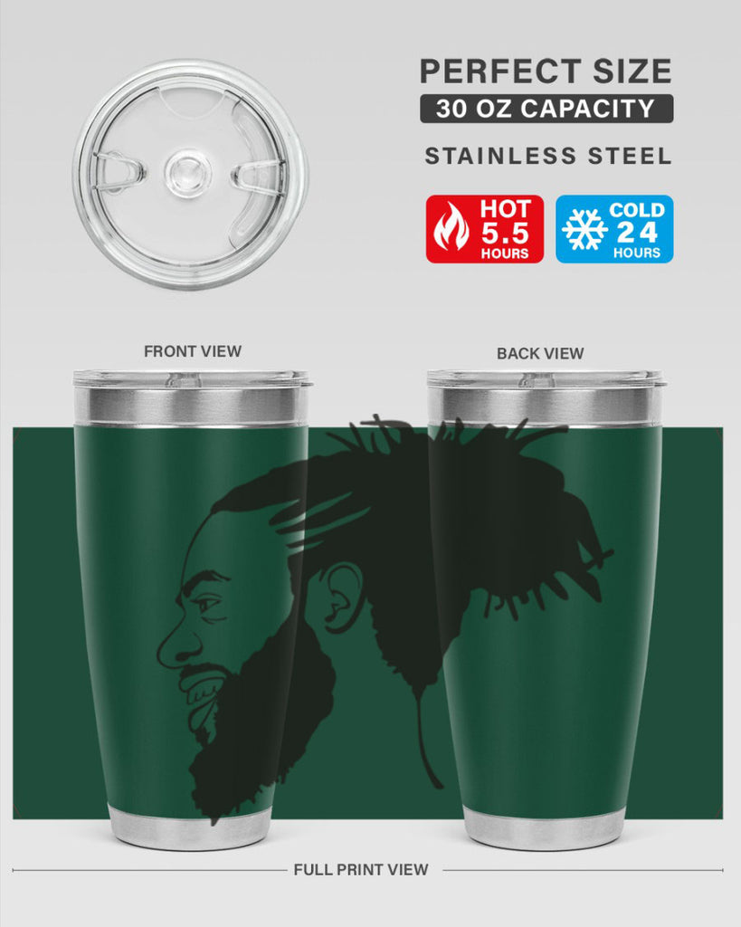 beardman 45#- black men - boys- tumbler