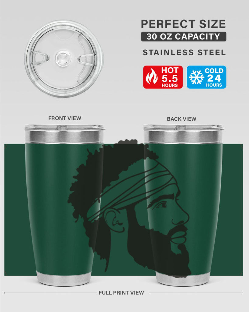 beardman 48#- black men - boys- tumbler