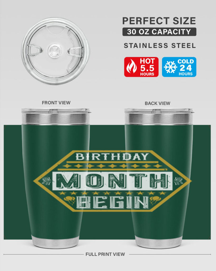 birthday month begin Style 9#- birthday- tumbler
