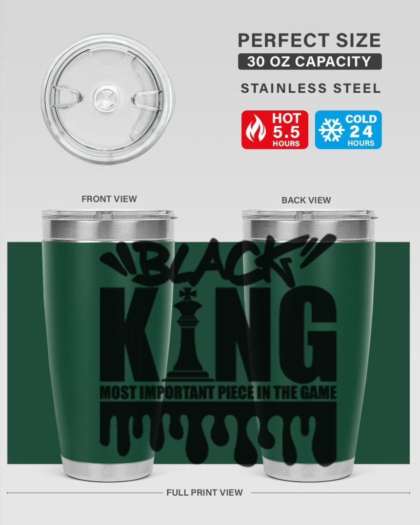 black king 174#- black words phrases- Cotton Tank