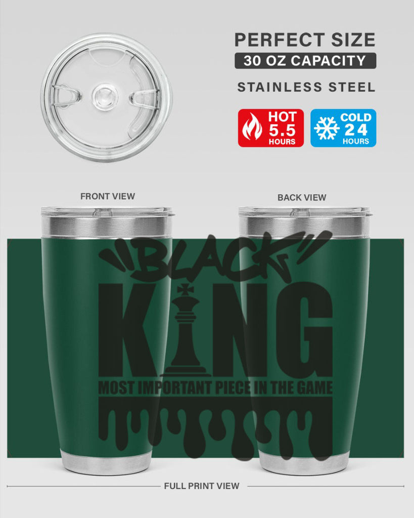 black king 214#- black words phrases- Cotton Tank
