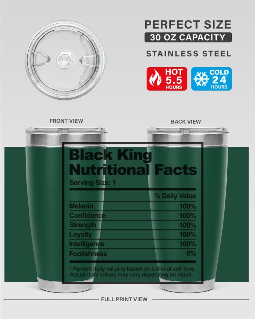 black king nutritional facts 231#- black words phrases- Cotton Tank