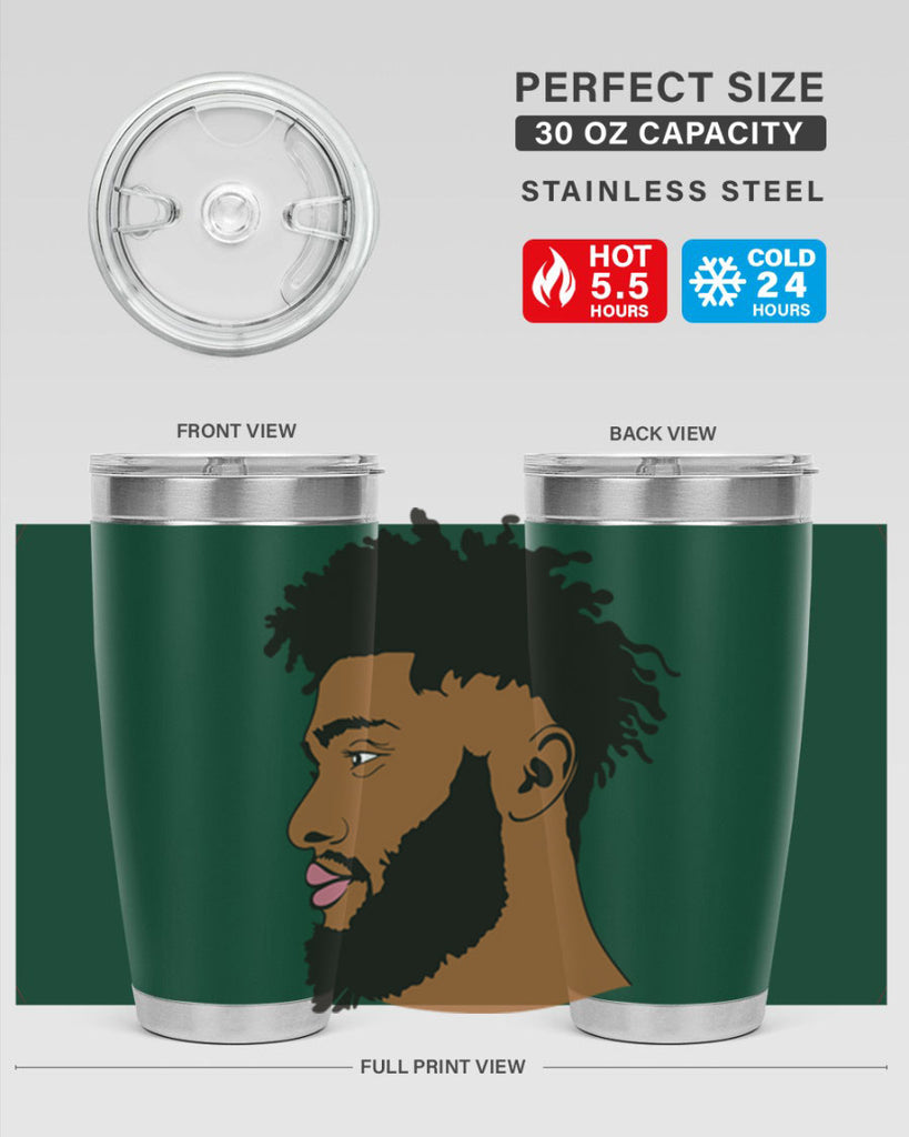 black man style 3#- black men - boys- tumbler