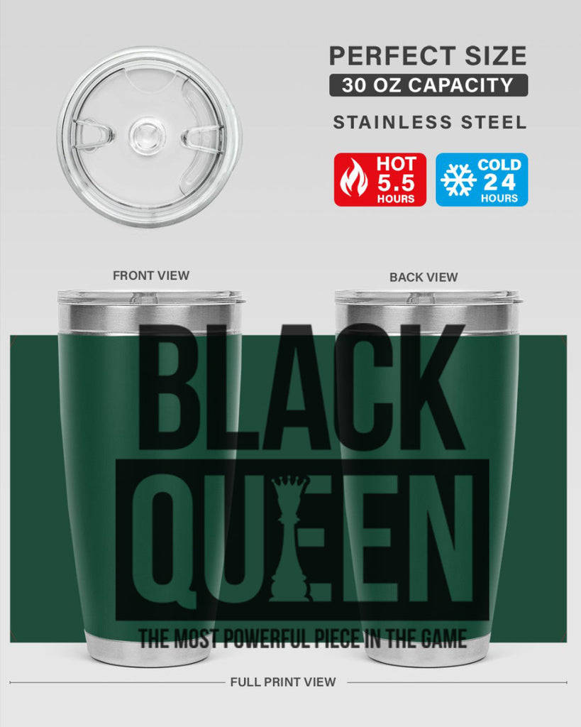 black queen chess 224#- black words phrases- Cotton Tank