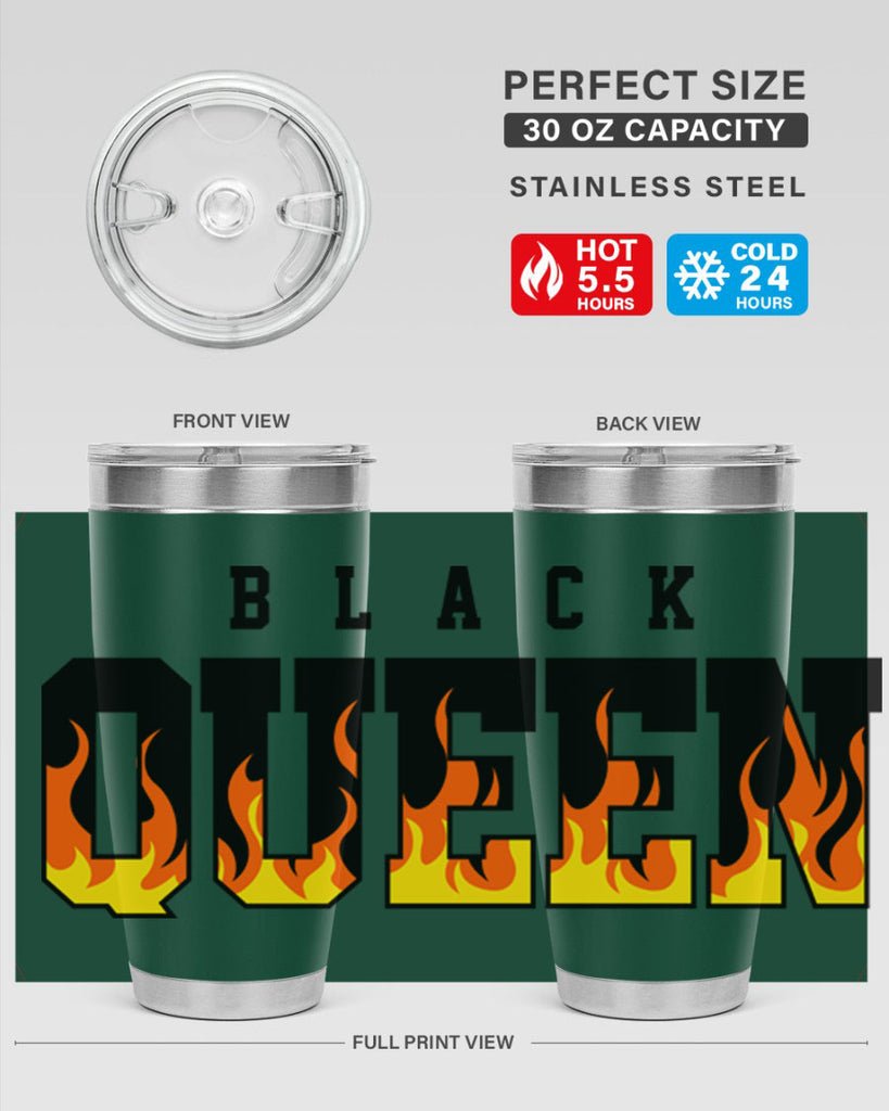 black queen flames 220#- black words phrases- Cotton Tank