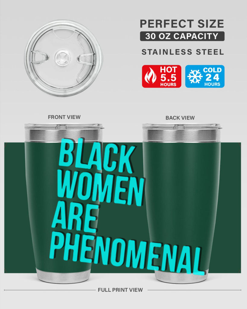 black woman are phenomenal color 216#- black words phrases- Cotton Tank