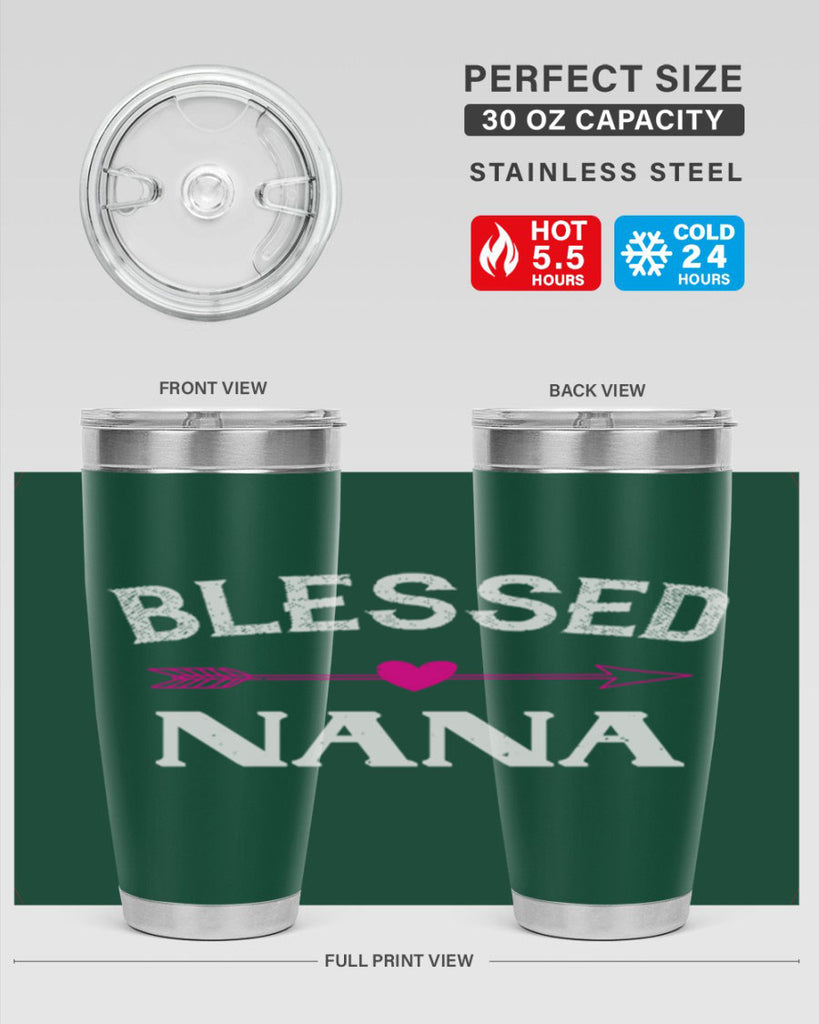 blessed nana 34#- grandma - nana- Tumbler