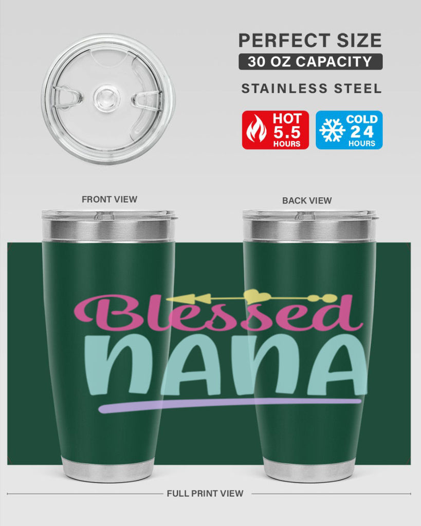 blessed nana 60#- grandma - nana- Tumbler