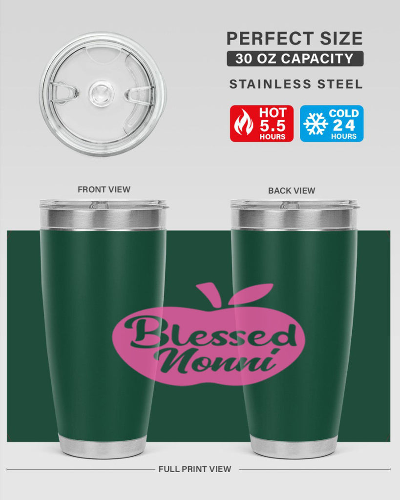 blessed nonni 58#- grandma - nana- Tumbler