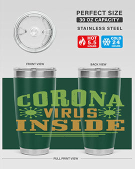 coronavirus inside Style 2#- corona virus- Tumbler