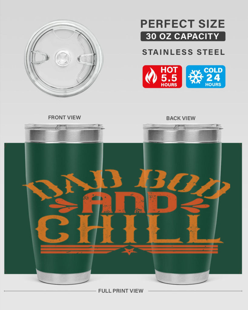 dad bod and chill 118#- fathers day- Tumbler