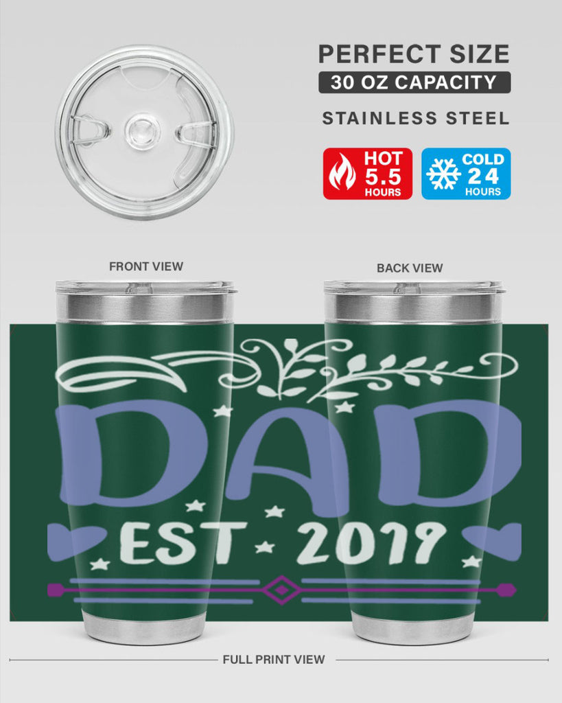 dad est 100#- fathers day- Tumbler