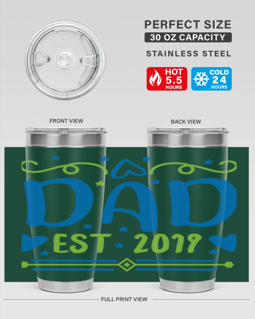 dad est 99#- fathers day- Tumbler