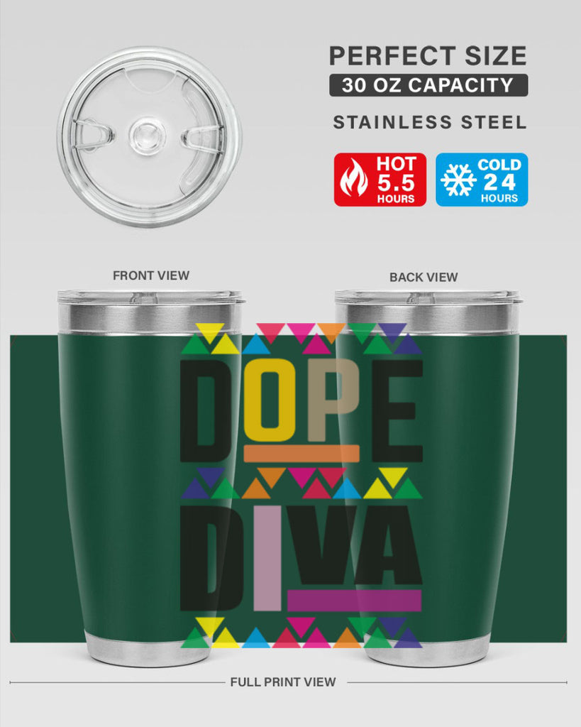 dope diva- black words phrases- Cotton Tank