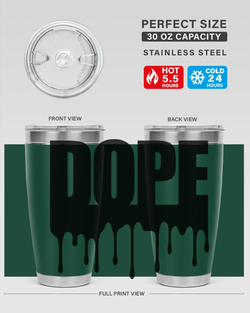 dope drip 166#- black words phrases- Cotton Tank