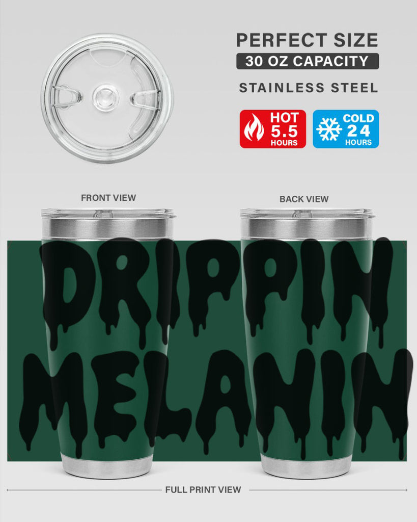 drippinmelanin  160#- black words phrases- Cotton Tank