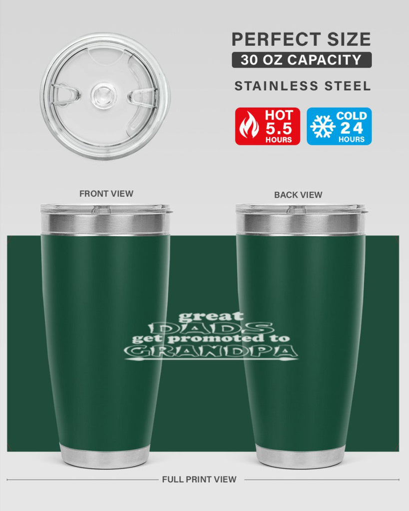 great dads get promoted to 10#- dad- Tumbler