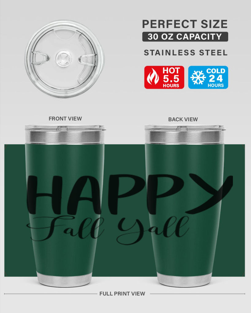 happy fall yall 230#- fall- Tumbler