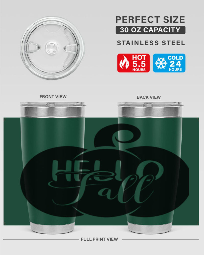hello fall 275#- fall- Tumbler