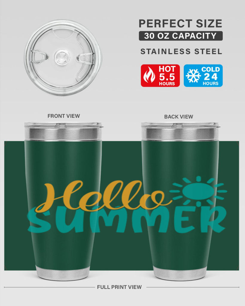 hello summer Style 98#- summer- Tumbler