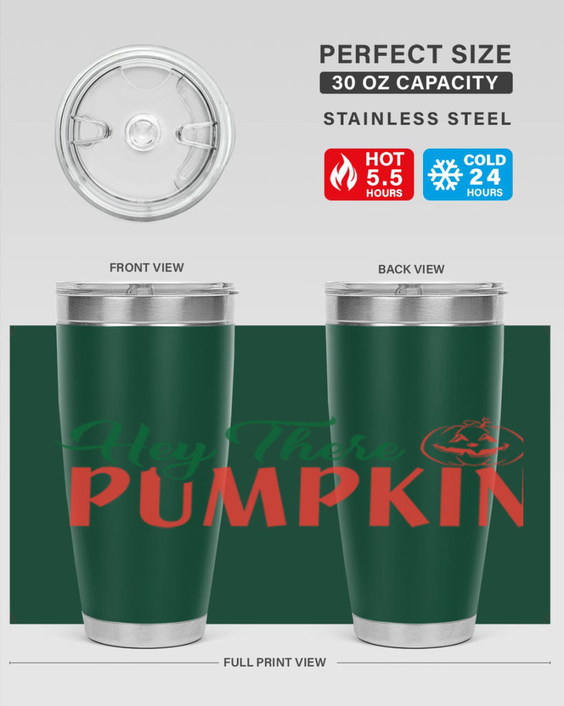 hey there pumpkin 305#- fall- Tumbler