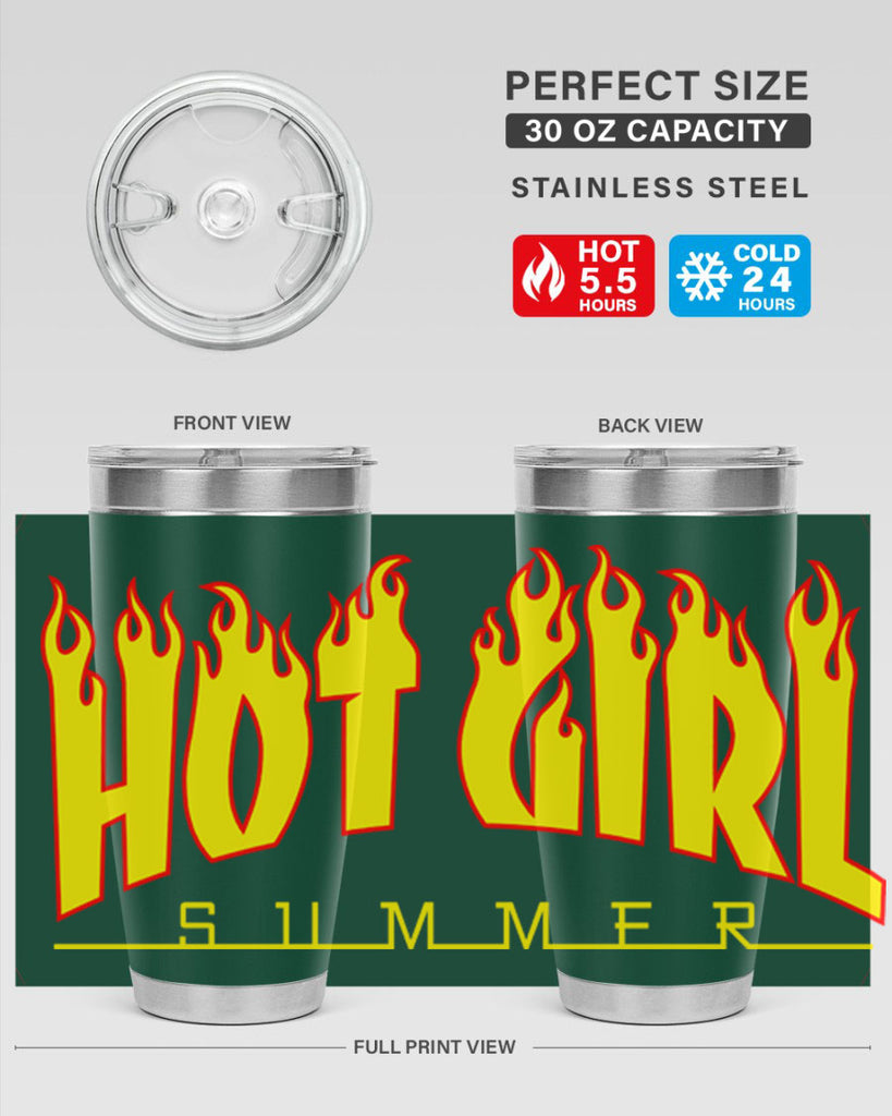 hot girl  summer fire 123#- black words phrases- Cotton Tank