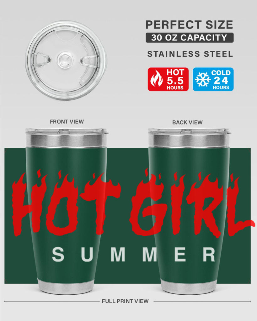 hot girl  summer fire 124#- black words phrases- Cotton Tank