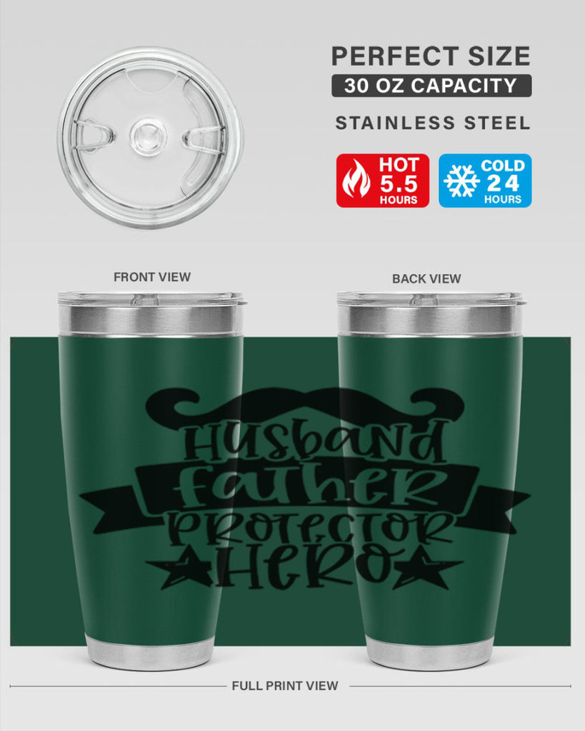 husband father protector hero 46#- fathers day- Tumbler