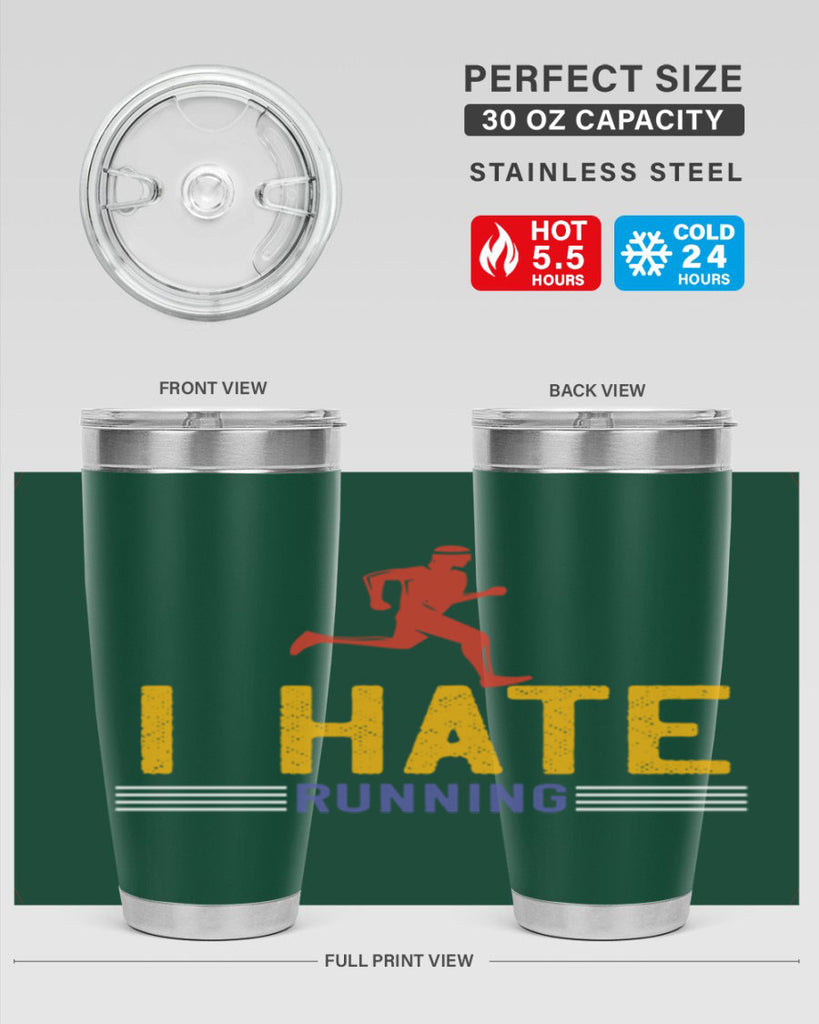 i hate running 40#- running- Tumbler