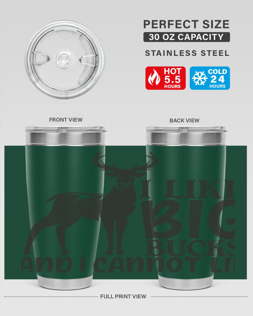 i like big bucks and i cannot lie 8#- hunting- Tumbler