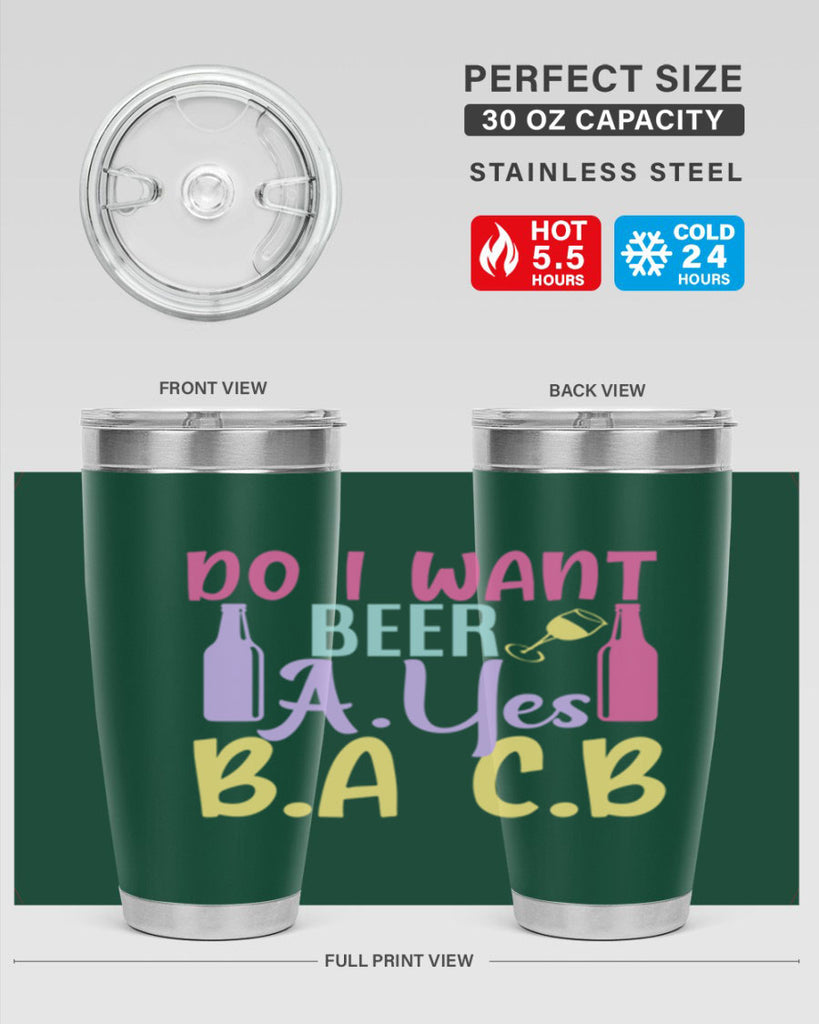 i want beer ayes ba cb 142#- beer- Tumbler