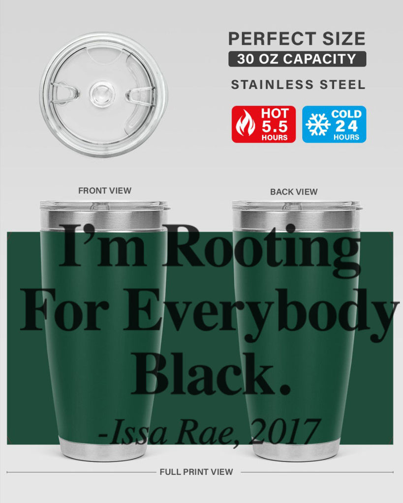 im  rooting for everybody black  109#- black words phrases- Cotton Tank