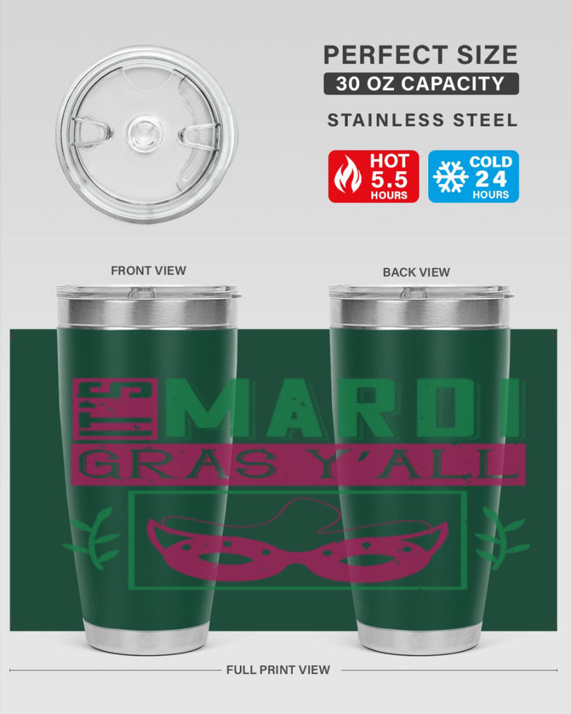 it’s mardi gras y’all 60#- mardi gras- Tumbler