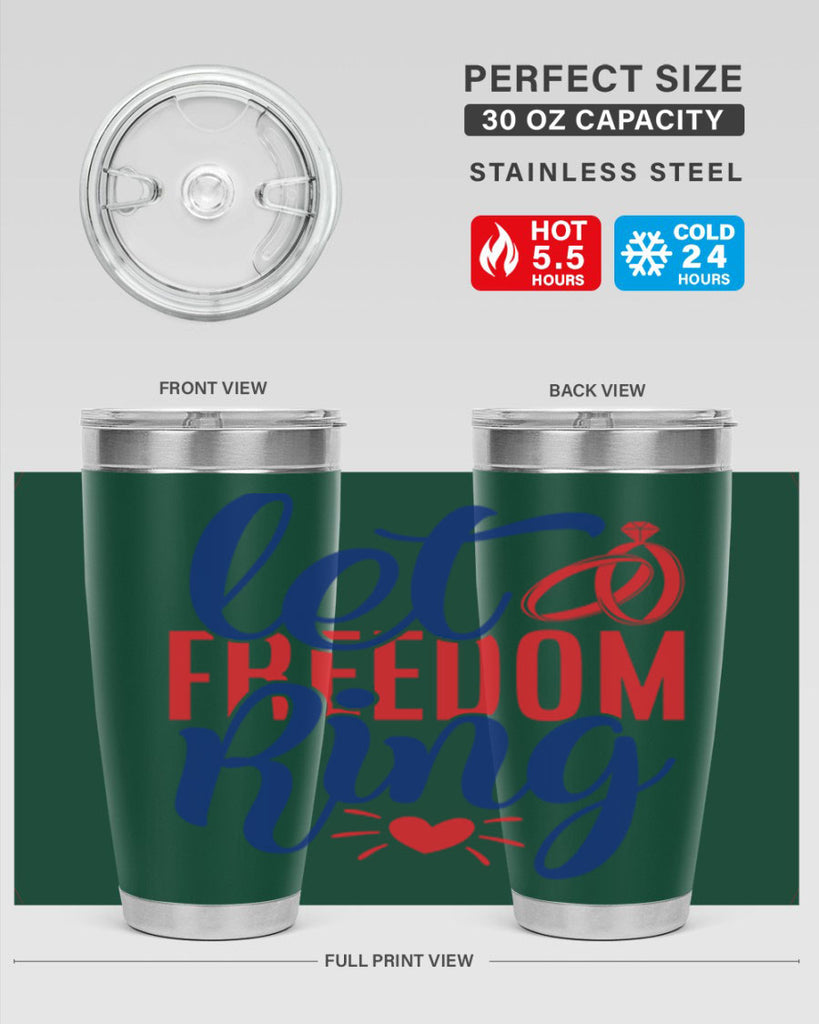 let freedom ring Style 58#- Fourt Of July- Tumbler