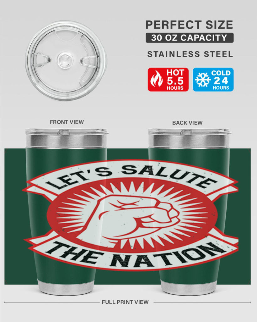 lets selut the nation Style 126#- Fourt Of July- Tumbler