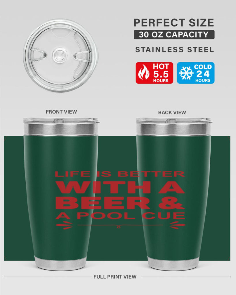 life is better 64#- beer- Tumbler