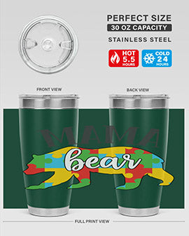 mama bear Style 32#- autism- Tumbler