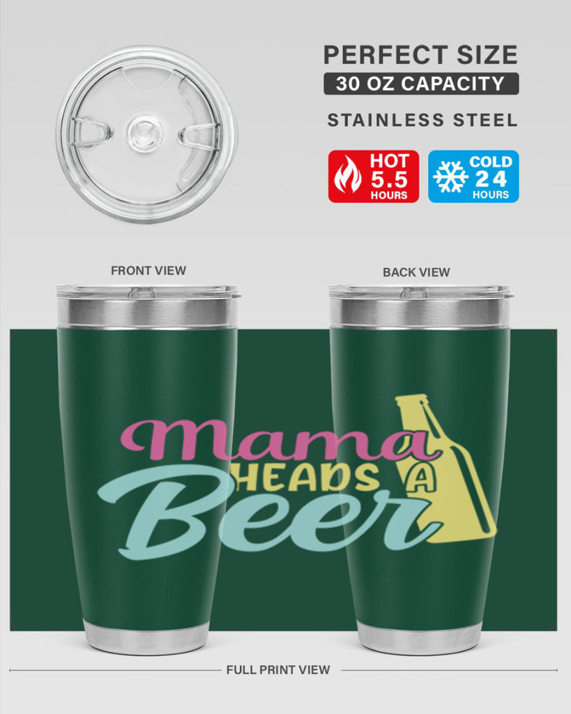 mama heads a beer 124#- beer- Tumbler