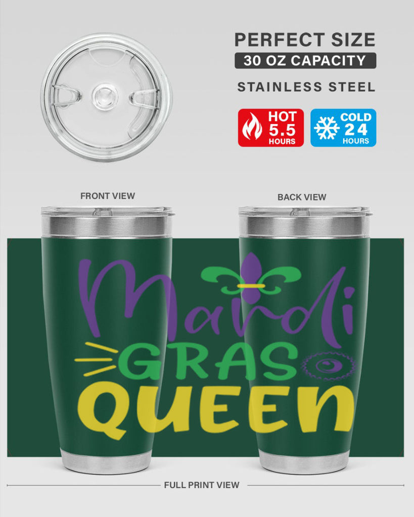mardi gras queen 79#- mardi gras- Tumbler