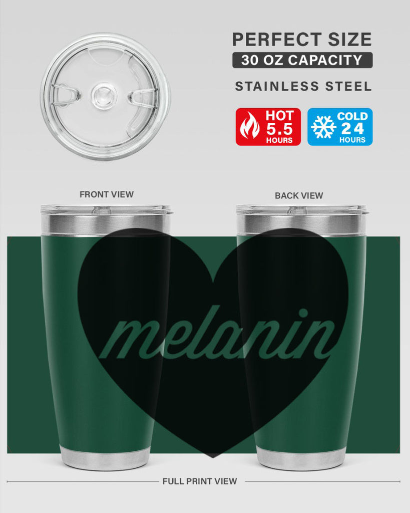 melanin loveheart 76#- black words phrases- Cotton Tank