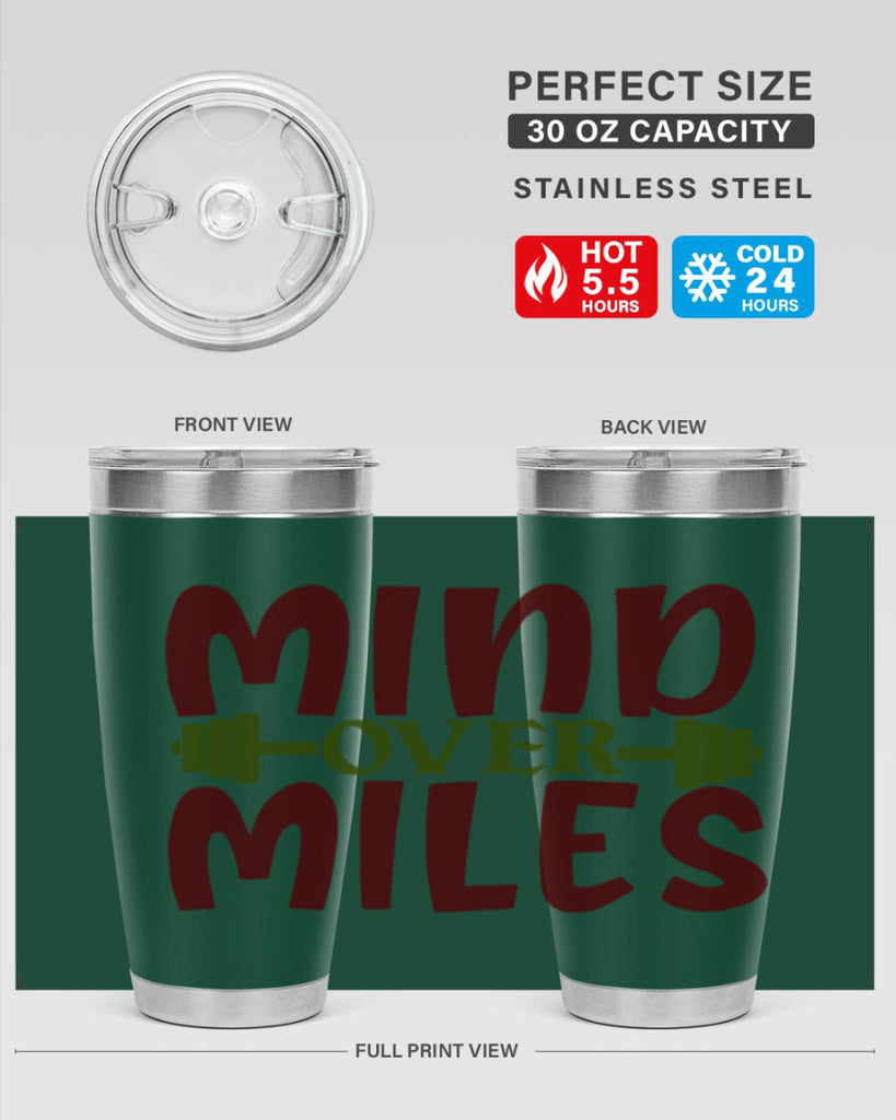 mind over miles 29#- gym- Tumbler